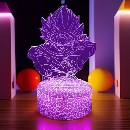 Anime Goku Figure Vegeta Dragon Ball Z Gohan 3D Lamp Decor Action Figurine Toys for Children Room Super Saiyan Gifts Charging
