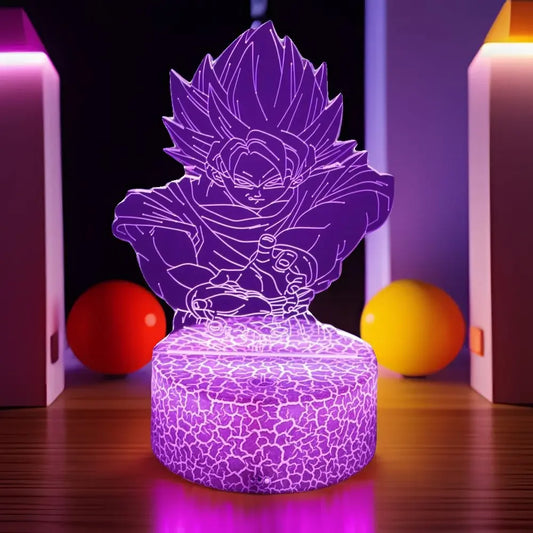 Anime Goku Figure Vegeta Dragon Ball Z Gohan 3D Lamp Decor Action Figurine Toys for Children Room Super Saiyan Gifts Charging